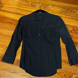 Vintage Theory Black Button-Down Shirt